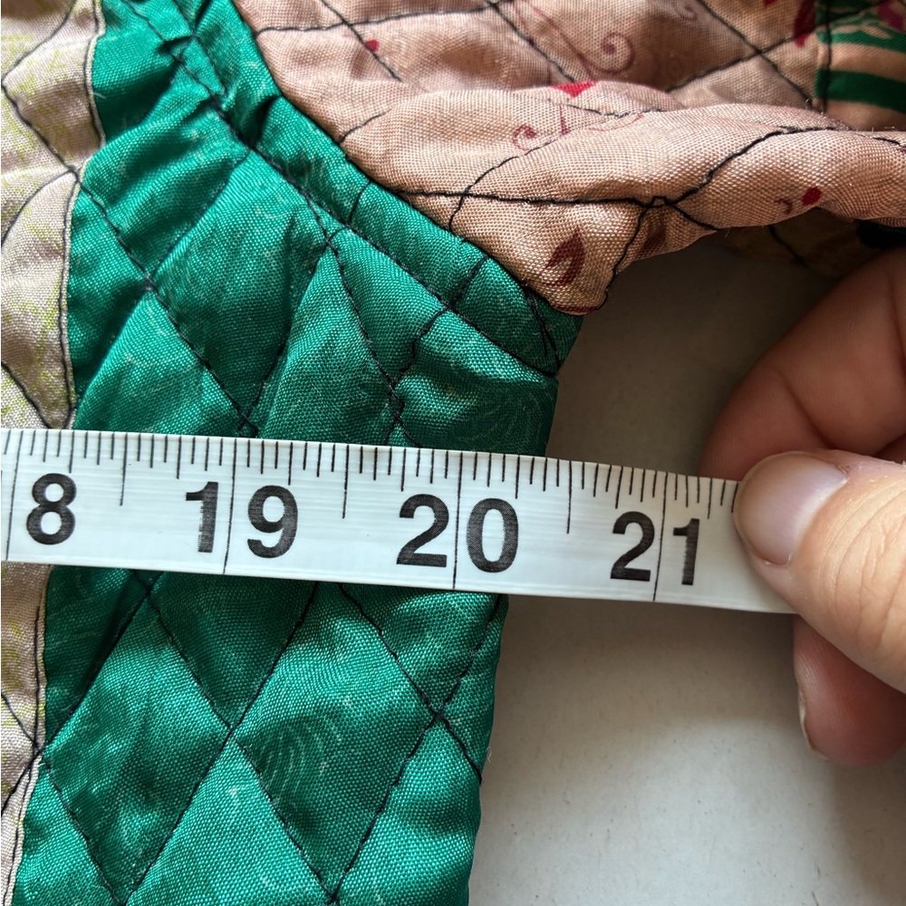 Patchwork Button Front‎ Jacket Cotton Colorful Sz… - image 3